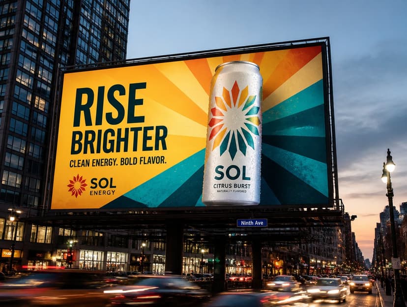 AI billboard mockup
