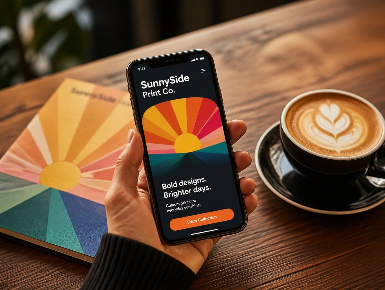AI-generated app mockup sample