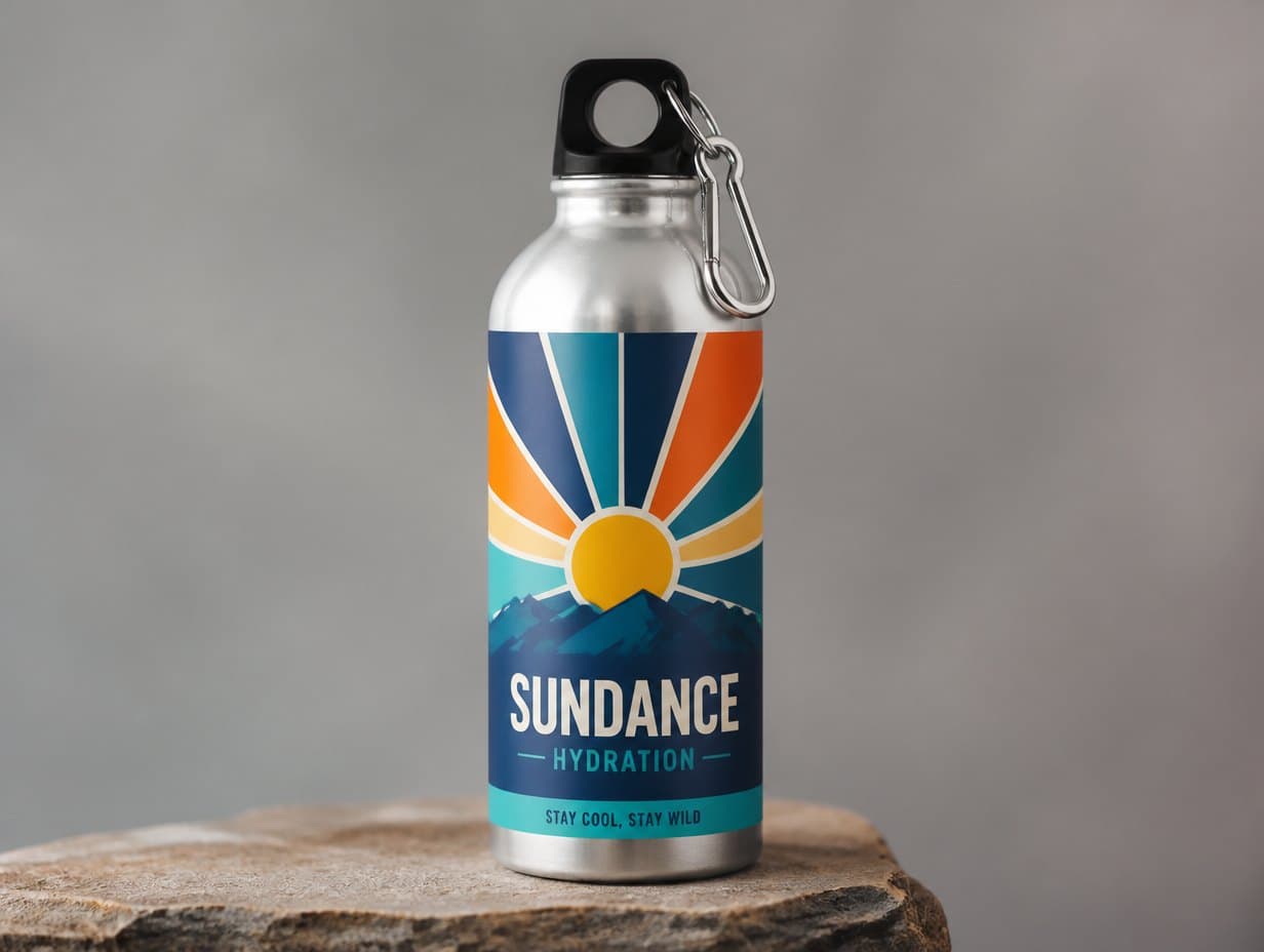 AI-generated bottle mockup sample