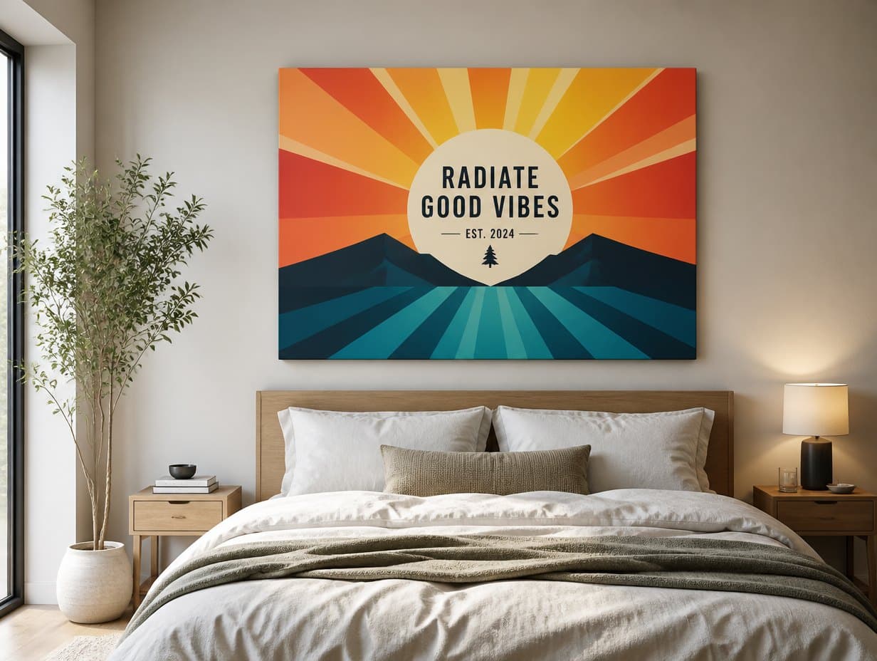 AI-generated canvas mockup sample