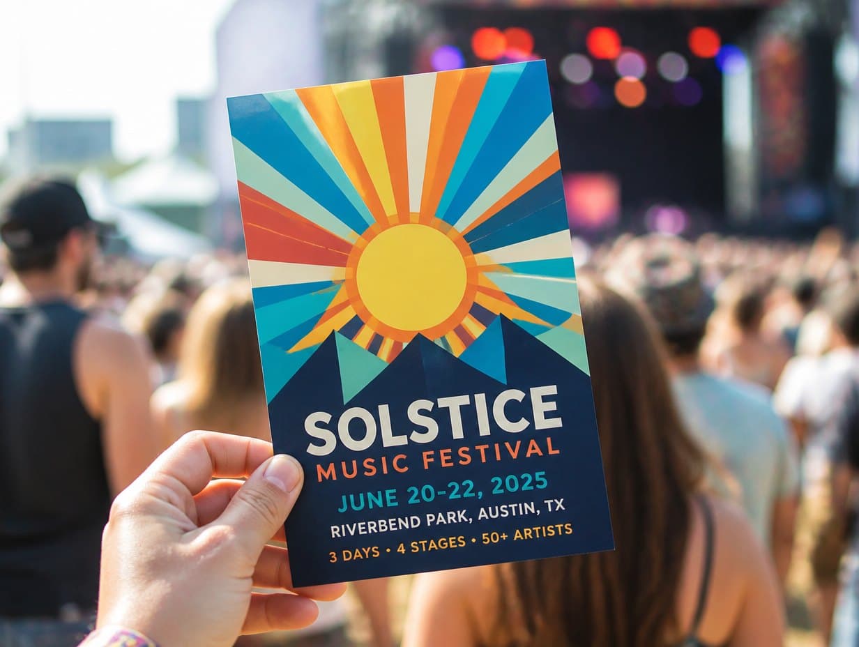 AI-generated flyer mockup sample
