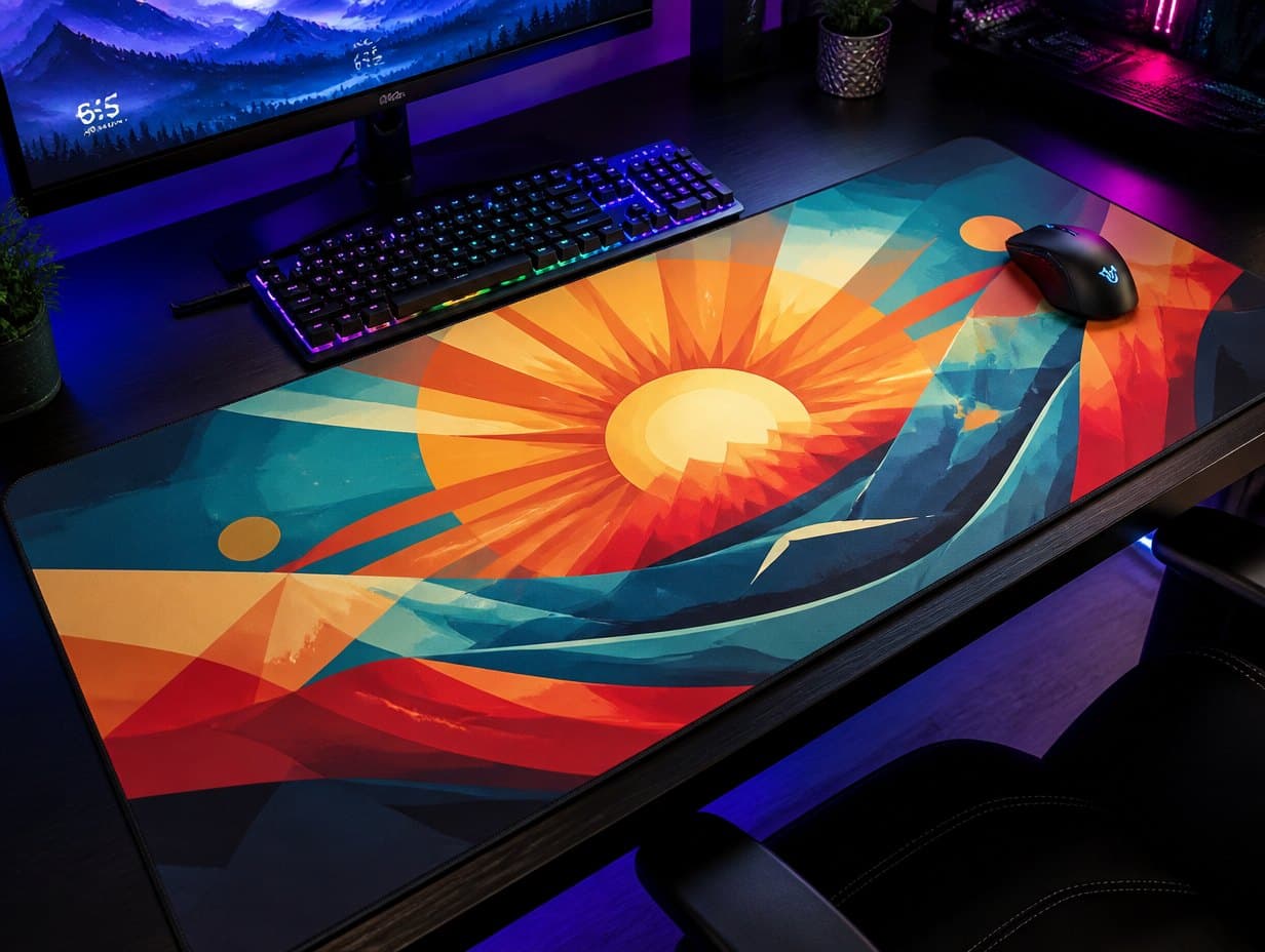 AI-generated mousepad mockup sample