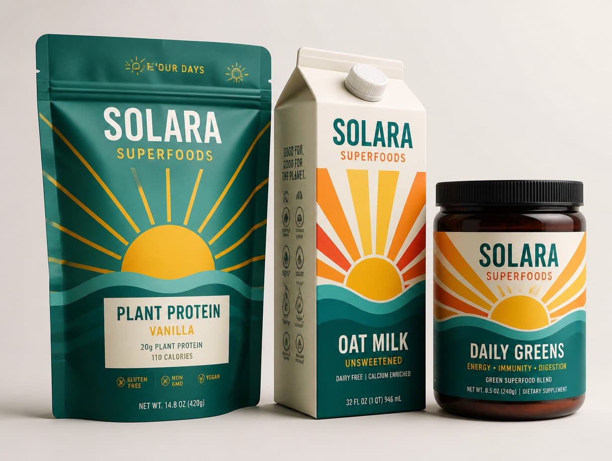 AI-generated packaging mockup sample