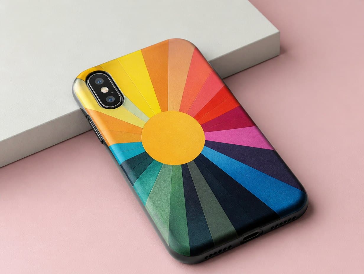AI-generated phone case mockup sample
