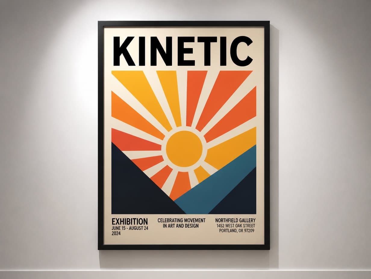 AI-generated poster mockup sample