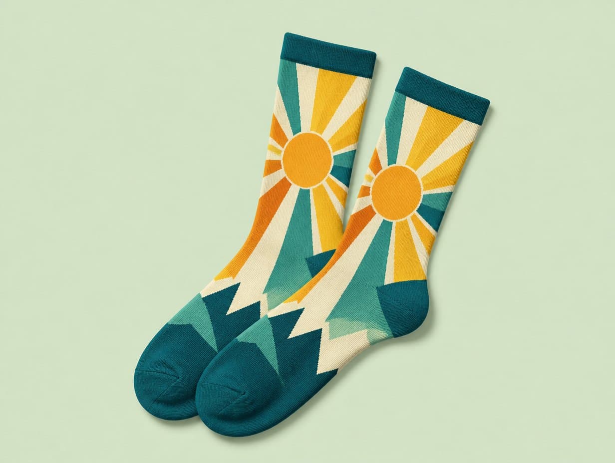 Socks mockup example
